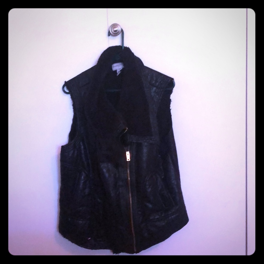 feux leather vest